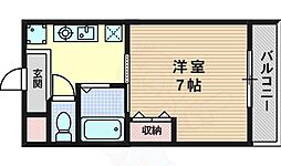 メゾン吉田 1Kの間取図画像