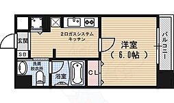 アーバンフラッツ四条西洞院 1Kの間取図画像