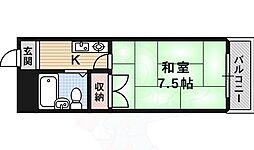 長岡ロイヤルパレスA棟 1Kの間取図画像