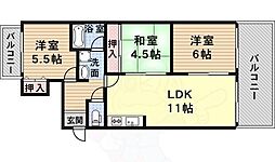 パークテラス浅原 3LDKの間取図画像