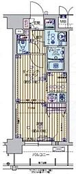プレサンスTHEKYOTO澄華 1DKの間取図画像