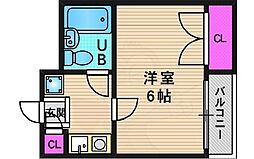 RX吉祥院 1Kの間取図画像