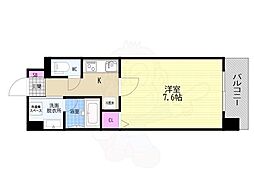 ベラジオレガシー京都西七条 1Kの間取図画像
