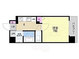 ベラジオレガシー京都西七条 1Kの間取図画像