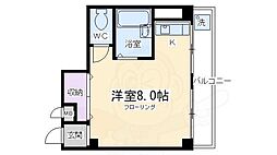 ラビタシオン 1Kの間取図画像