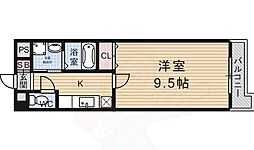 メゾンフェアリー 1Kの間取図画像