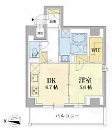 Sha Maison 御幸町御池 1DKの間取図画像