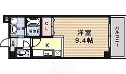 プログレスふなはし 1Kの間取図画像