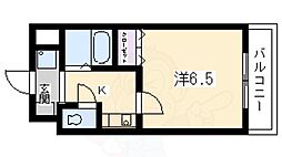 プレサンス京都二条城前 1Kの間取図画像
