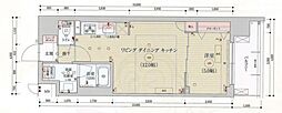 ベラジオ雅び京都三条通 1LDKの間取図画像