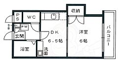 グリーンビレッジ 1DKの間取図画像