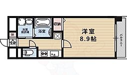 フォース三条 1Kの間取図画像