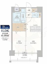 Viento京都駅 1LDKの間取図画像