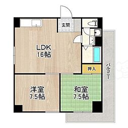 東和ハイツ本館 3LDKの間取図画像