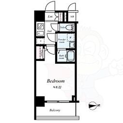 サムティ京都西大路 1Kの間取図画像
