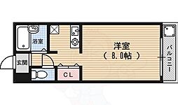 ジュネス堀川 1Kの間取図画像
