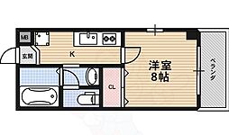 メゾンジュネス 1Kの間取図画像