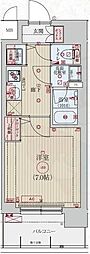 ベラジオ雅び西大路五条II 1Kの間取図画像
