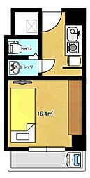 コスモリード京都今出川 1Kの間取図画像