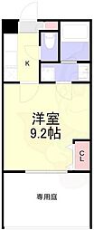 東池田町マンション 1Kの間取図画像