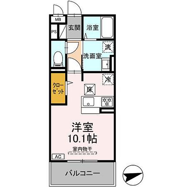 メゾングランレーヴＡ棟 A102｜広島県東広島市西条町寺家(賃貸アパート1R・1階・29.96㎡)の写真 その2