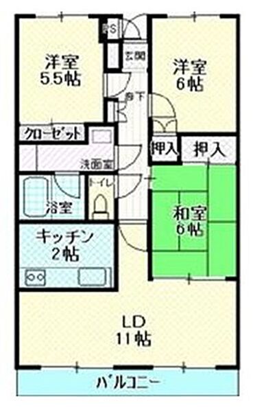 昭和町コープＭＹＮ 702｜広島県東広島市西条昭和町(賃貸マンション3LDK・7階・67.41㎡)の写真 その2