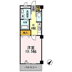 カーサ・ステラ 1Kの間取図画像