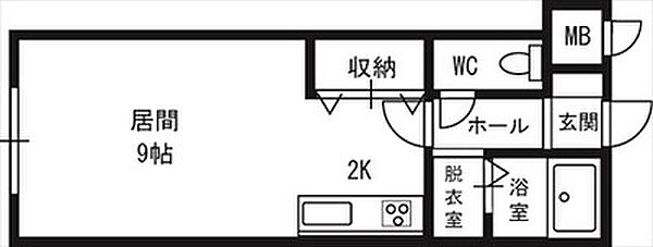 中の島コスモハイツ 00403｜北海道札幌市豊平区中の島一条4丁目(賃貸マンション1K・4階・23.43㎡)の写真 その2