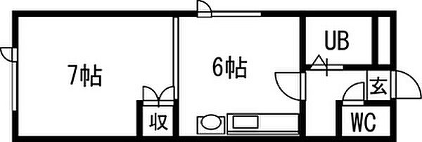 ダイワプラザ中の島 00401｜北海道札幌市豊平区中の島二条7丁目(賃貸マンション1DK・4階・26.93㎡)の写真 その2