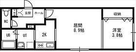 プリマベーラ二十四軒 00402 ｜ 北海道札幌市西区二十四軒二条6丁目3-30（賃貸マンション1LDK・4階・36.30㎡） その2