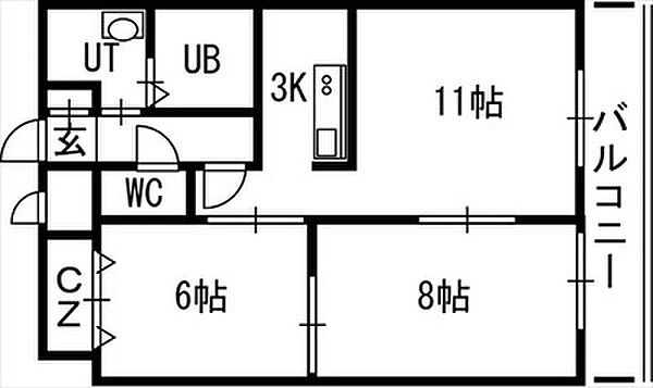 Ｌｅｎｎｏｎ　Ｔｅｒｒａｚａ6－3 00602｜北海道札幌市中央区南六条東3丁目(賃貸マンション2LDK・6階・56.52㎡)の写真 その2