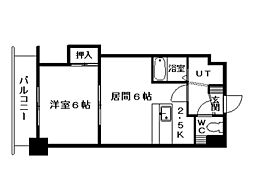 フェアフィールド菊水 1LDKの間取図画像