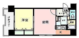 グランカーサ南9条 1LDKの間取図画像