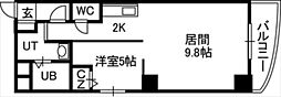プルミエール札幌 1LDKの間取図画像