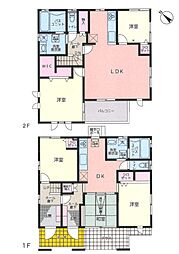 中古　鶴ヶ島市藤金　〜“ちょうどいい距離感”の二世帯住宅〜 5LDKの間取り