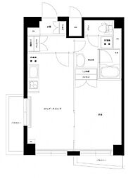 ルーブル大森山王 1LDKの間取図画像