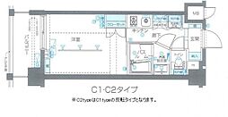 ZOOM品川南 1Kの間取図画像