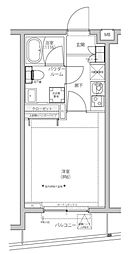 パティーナ蒲田南DUO 1Kの間取図画像