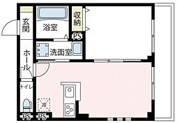 ル・セードル 1LDKの間取図画像