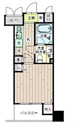 東急ドエルグラフィオ大森 1Kの間取図画像