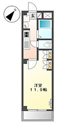 BROOKSTONE横濱 1Kの間取図画像