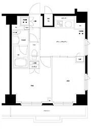 ルーブル大鳥居参番館 2DKの間取図画像