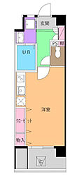 GRACIA武蔵中原 ワンルームの間取図画像