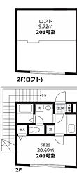 Ailed'Argent 1Kの間取図画像
