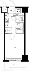 ルーブル川崎 1Kの間取図画像