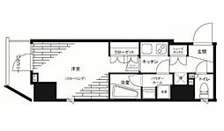 ステージファースト蒲田アジールコート2 1Kの間取図画像