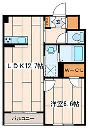 MaisonArmoise 1LDKの間取図画像