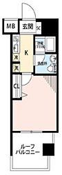 プレール・ドゥーク川崎大師 1Kの間取図画像