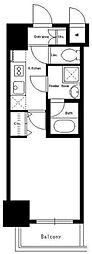ドールマウスキャッスル 1Kの間取図画像