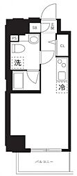 クラリッサ新川崎 ワンルームの間取図画像